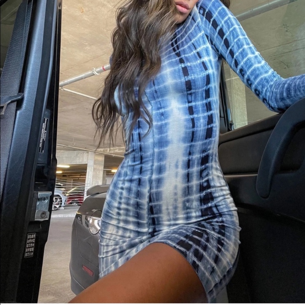 PRINCESS POLLY tie dye mini dress